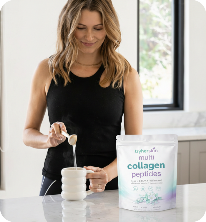 Tryherskin Multi Collagen Peptides Powder