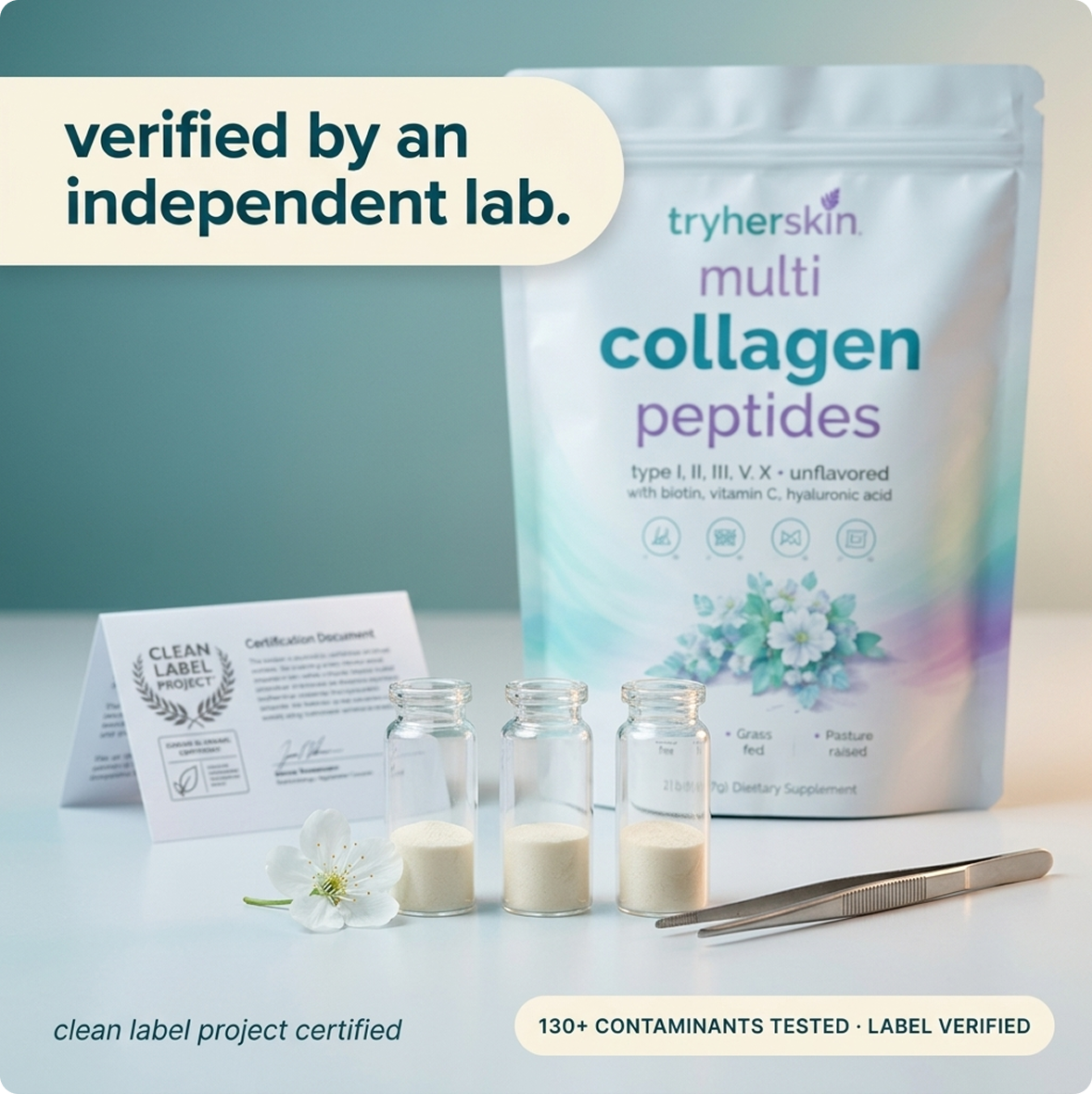 5. An independent lab has certified what’s actually inside the jar.