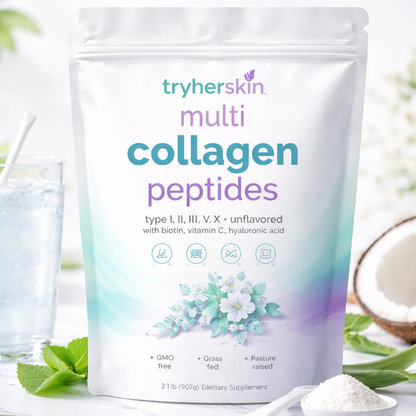 Tryherskin Multi Collagen Peptides Powder