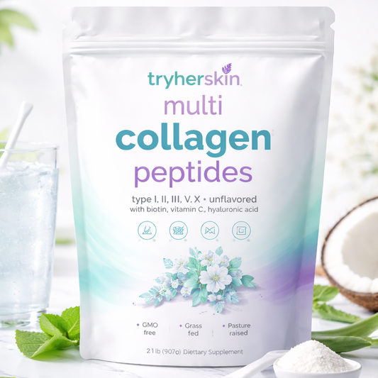 Tryherskin Multi Collagen Peptides Powder