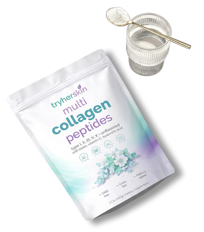 Tryherskin Multi Collagen Peptides Powder