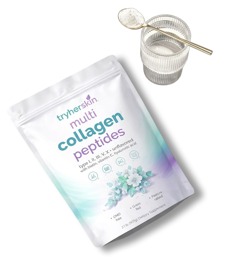 Tryherskin Multi Collagen Peptides Powder